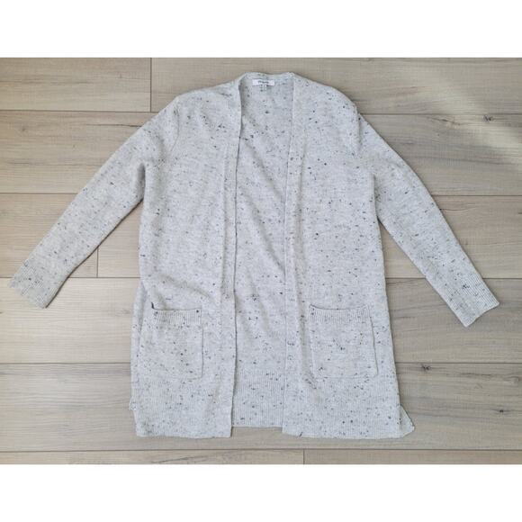 Madewell Donegal Kent Open Cardigan Speckled Wool Blend Cardigan Sweater Sz XS - Picture 2 of 9